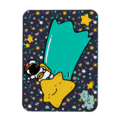 Astronaut Space Cartoon Magnet (Vertikal)