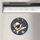 Astronaut Space Cartoon Magnet (In Situ (Geschirrspüler))