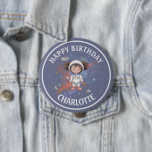Astronaut Space Geburtstag Button (Beispiel)