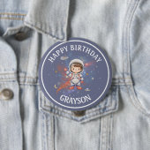 Astronaut Space Geburtstag Button (Beispiel)