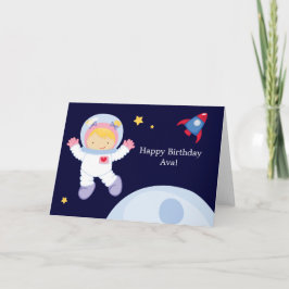 Astronaut Space Geburtstag Karte