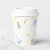 Astronaut Space Geburtstagsparty Pappbecher (Rückseite)