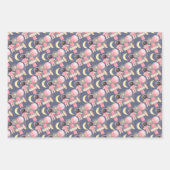Astronaut Space Girl Pattern Geschenkpapier Set (Vorderseite 2)