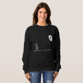 Astronaut Space Golf Player Funny Galaxy Space Lov Sweatshirt (Vorne ganz)