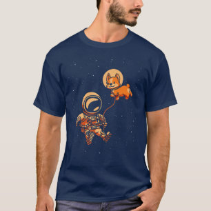Astronaut Space Lover Dog Kosmonaut Spaceman Pup T-Shirt