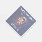Astronaut Space Paper Napkin Serviette (Ecke)