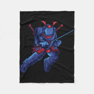 Astronaut Space Samurai Fleecedecke