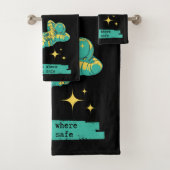 Astronaut Space Stars Zuhause ist der Ort, an dem Badhandtuch Set (Insitu)