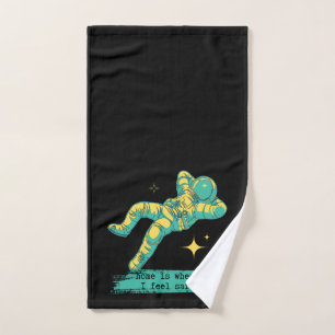 Astronaut Space Stars Zuhause ist der Ort, an dem  Badhandtuch Set