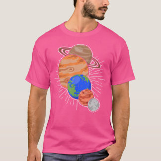 Astronaut Space Travel Planets Astronomie T-Shirt