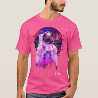Astronaut Space Vaporwave Retrowave Synthwave Outd T-Shirt