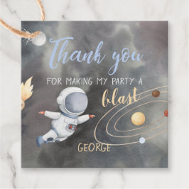 Astronaut Space Vielen Dank Tag Geschenkanhänger