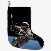 Astronaut Space Walk Kleiner Weihnachtsstrumpf (Vorderseite)