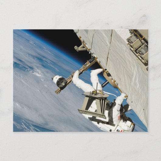 Astronaut Space Walk Postkarte (Vorderseite)