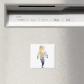 Astronaut Spaceman Discovery Challenge Silhouette Magnet (In Situ (Geschirrspüler))