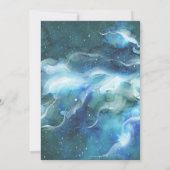 Astronaut Spaceman Galaxy Geburtstagsparty Einladung (Rückseite)