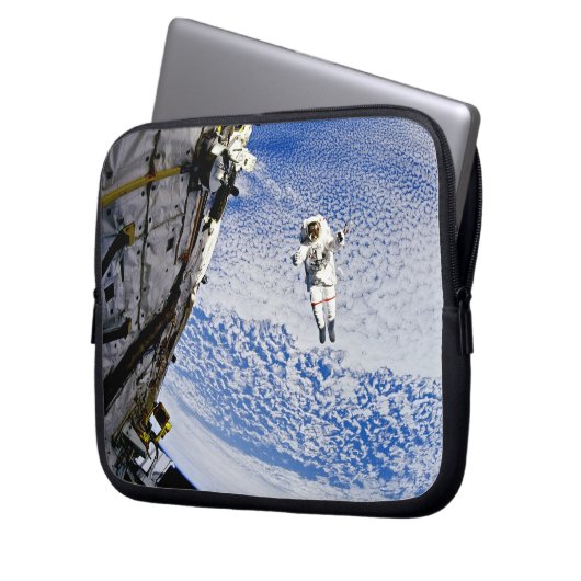 Astronaut Spacewalk Laptopschutzhülle (Vorderseite Links)