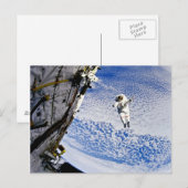 Astronaut Spacewalk Postkarte (Vorne/Hinten)