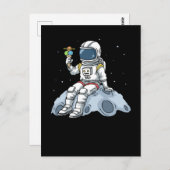 Astronaut spendet Kinder Moon Landung Ice Creme Sp Postkarte (Vorne/Hinten)