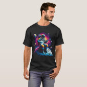 Astronaut spielt Banjo im Space Banjo Player T-Shirt (Vorne ganz)
