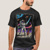 Astronaut spielt Golf T-Shirt (Vorderseite)