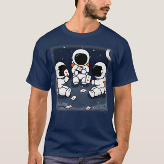 Astronaut spielt im Weltraum 1 T-Shirt