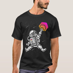 Astronaut springt HEX-Münze zum KryptoToken des Mo T-Shirt