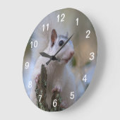 Astronaut Squirrel Große Wanduhr (Winkel)
