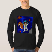 Astronaut Squirrel in Space T-Shirt (Vorderseite)