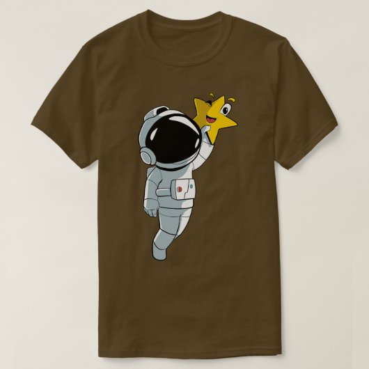 Astronaut Star Planet T-Shirt (Design vorne)