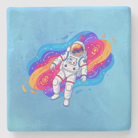Astronaut Steinuntersetzer (Vorderseite)