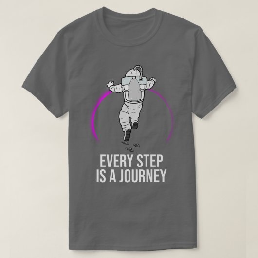 Astronaut Step Reise T-Shirt (Design vorne)