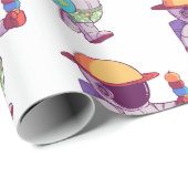 Astronaut, Sternenflugzeuge Geschenkpapier (Rolleneckpunkt)