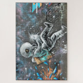 Astronaut Street Art Mural Puzzle (Vertikal)
