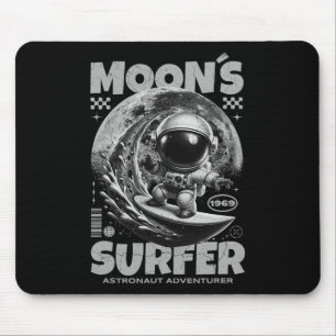 Astronaut Surfer Design, Mondsurfen Weltraum Kosmi Mousepad