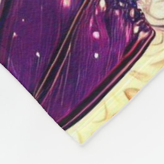 ASTRONAUT SURFING ON RIDE THE COSMIC WAVES FLEECEDECKE (Ecke)