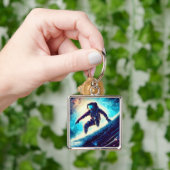 ASTRONAUT SURFING THE MILKY WAY SCHLÜSSELANHÄNGER (Hand)
