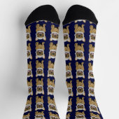 Astronaut süßer Hund Socken (Oben)