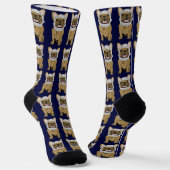 Astronaut süßer Hund Socken (Gewinkelt)