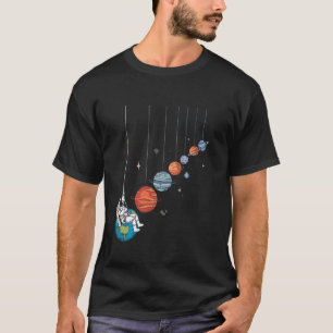 Astronaut Swing Planeten Astronomie Astrologie STE T-Shirt