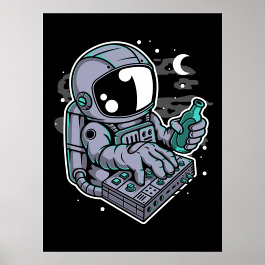 Astronaut Synthesizer Poster (Vorne)