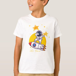 Astronaut tanzt auf einer Rakete T-Shirt