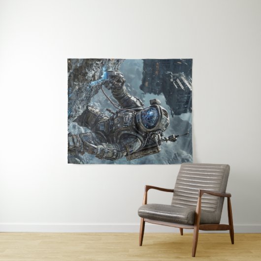 Astronaut Tapestry Wandteppich (Beispiel (Horizontal))