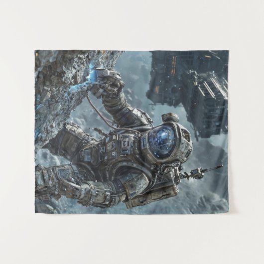 Astronaut Tapestry Wandteppich (Vorderseite (Horizontal))