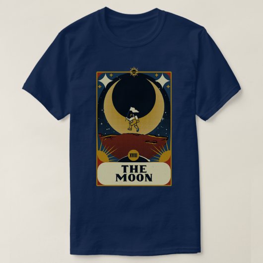 Astronaut Tarot Moon von Tobe Fonseca T-Shirt (Design vorne)