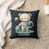 Astronaut Teddy Bear Baby Boy Kissen Personalisier (Decke)