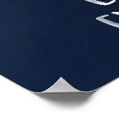 Astronaut Teddy Bear Little Explorer Space Kids Poster (Ecke)