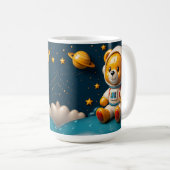 Astronaut Teddy Cut Kaffeetasse (VorderseiteRechts)