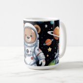 Astronaut Teddy Cut Raum Kaffeetasse (VorderseiteRechts)