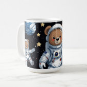 Astronaut Teddy Cut Raum Kaffeetasse (Vorderseite Links)